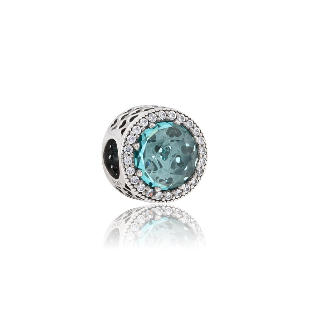 Pandora Radiant Hearts Glacier Blue Charm