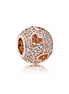 Pandora Rose Tumbling Hearts Charm