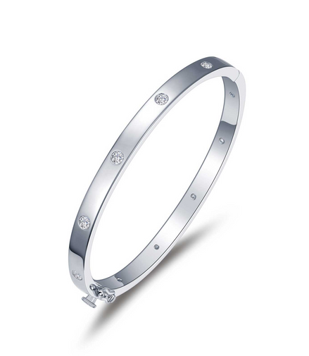 Lafonn 1.1 CTW Simulated Diamond High Polish Bangle Bracelet