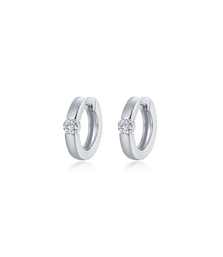 0.34 CTW High Polished Huggie Earrings
