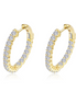 Lafonn Gold-Plated Oval Hoop Earrings