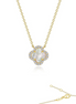 Lafonn 0.49 CTW Simulated Diamond And Mother Of Pearl Halo Necklace