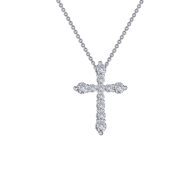 Lafonn 0.67 CTW Simulated Diamond Cross Pendant Necklace