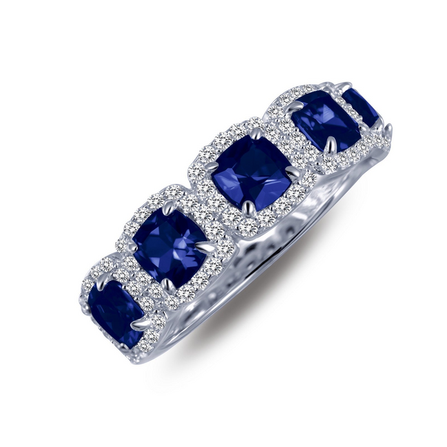 Lafonn 2.05 CTW Simulated Diamond Halo Anniversary Half Eternity Band