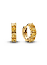 Pandora 14K Yellow Gold And Yellow Crystal Hoop Earrings