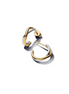 Pandora Organically Shaped Two-tone Open Hoop Earrings