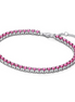 Pandora Timeless Sparkling Pink Tennis Bracelet Size 18