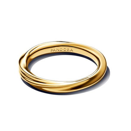 Pandora Essence 14K Gold-Plated Twisted Ring Size 7