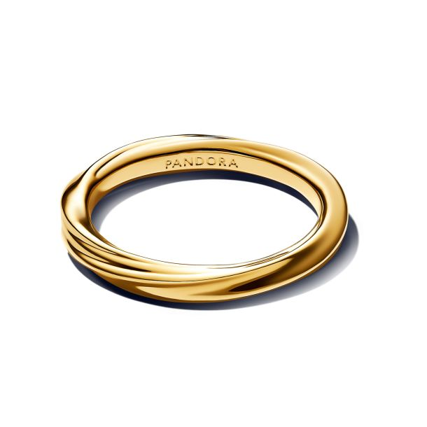 Pandora Essence 14K Gold-Plated Twisted Ring Size 7