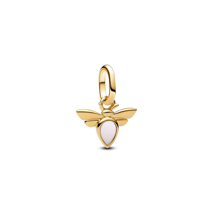 Pandora White Bee Mini Dangle Charm