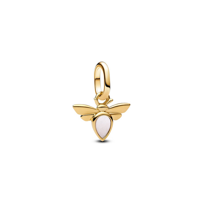 Pandora White Bee Mini Dangle Charm