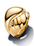 Pandora Essence Rippled Gold-Plated Stacking Rings Size 7