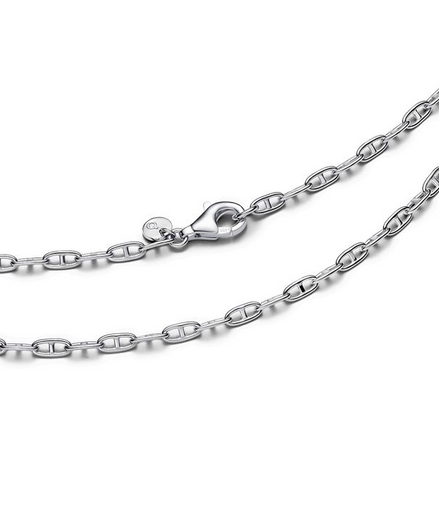 Pandora Moments Sterling Silver Anchor Chain Necklace 55 cm