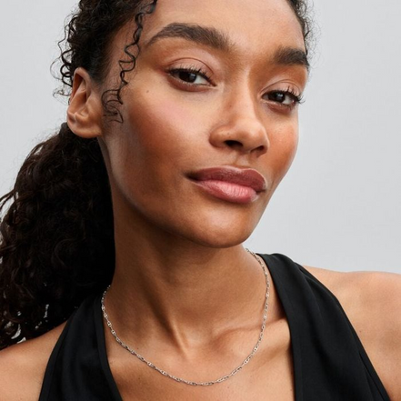 Pandora Moments Sterling Silver Anchor Chain Necklace 55 cm