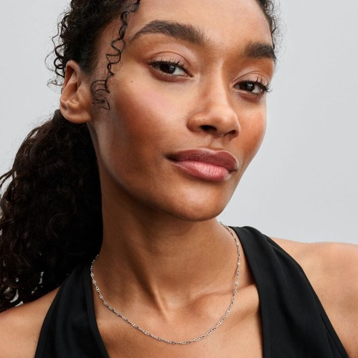 Pandora Moments Sterling Silver Anchor Chain Necklace 55 cm