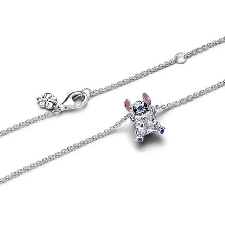 Pandora Disney Stitch Sterling Silver Collier Necklace 45 cm