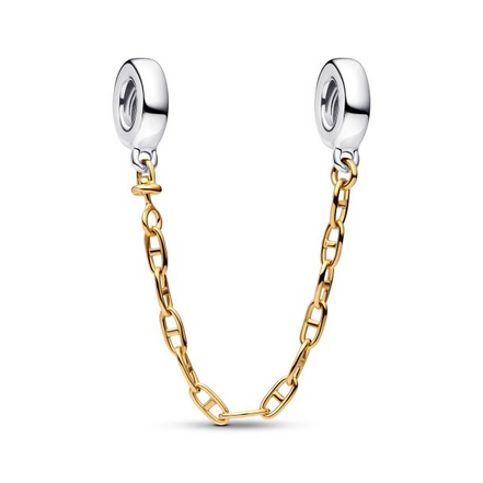 Pandora Elongated Gold-Plated Safety Chain