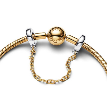 Pandora Elongated Gold-Plated Safety Chain