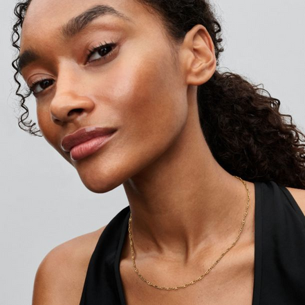 Pandora Moments 14K Gold-Plated Anchor Chain Necklace 55cm