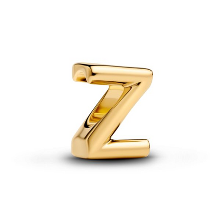 Pandora Moments 14K Gold-Plated Letter Z Alphabet Charm