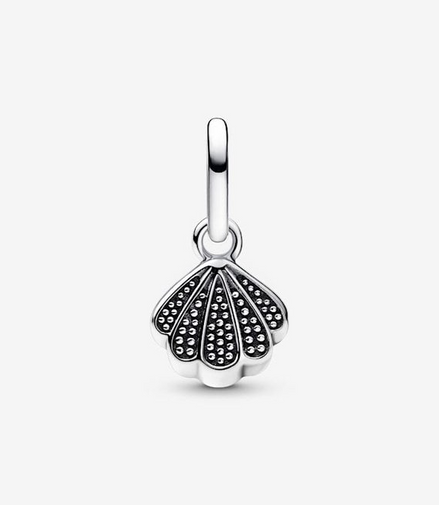 Pandora Moments Sparkling Shell Mini Dangle Charm