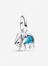 Pandora Moments Turquoise-Colored Elephant Mini Dangle Charm