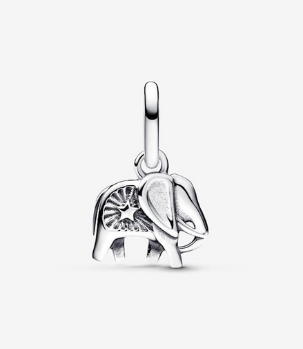 Pandora Moments Turquoise-Colored Elephant Mini Dangle Charm