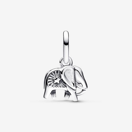Pandora Moments Turquoise-Colored Elephant Mini Dangle Charm