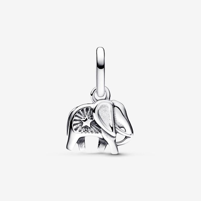 Pandora Moments Turquoise-Colored Elephant Mini Dangle Charm