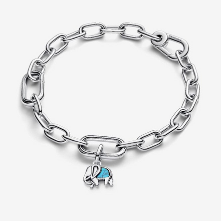 Pandora Moments Turquoise-Colored Elephant Mini Dangle Charm
