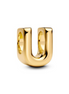 Pandora Moments 14K Gold-Plated Letter U Alphabet Charm