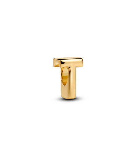 Pandora Moments 14K Gold-Plated Letter T Charm