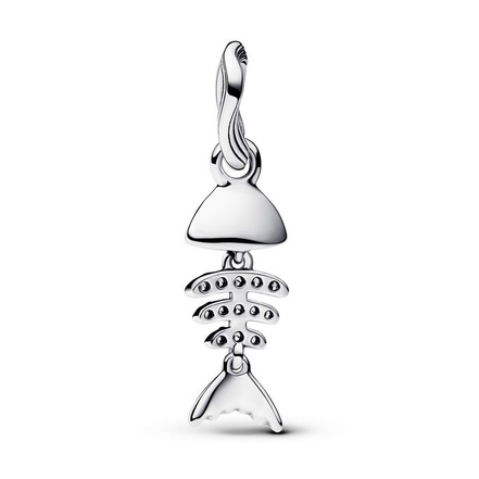 Pandora Moments Turquoise-colored Fishbone Dangle Charm