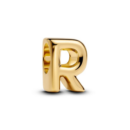 Pandora Moments 14K Gold-Plated Letter R Alphabet Charm