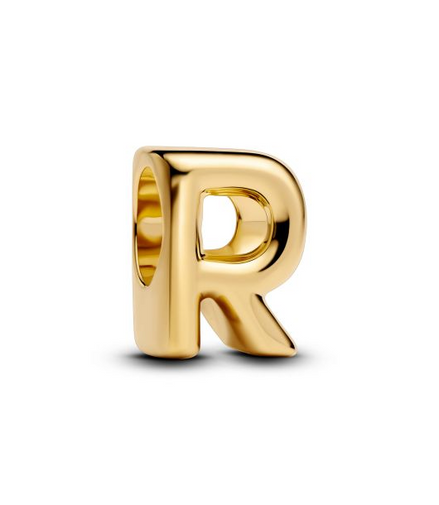 Pandora Moments 14K Gold-Plated Letter R Alphabet Charm