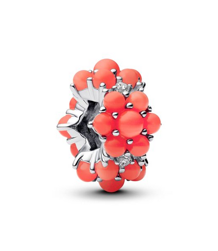 Pandora Moments Coral-Colored Ocean Charm