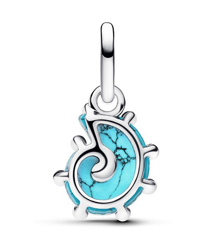 Pandora Blue Murano Glass Sea Snail Dangle Charm