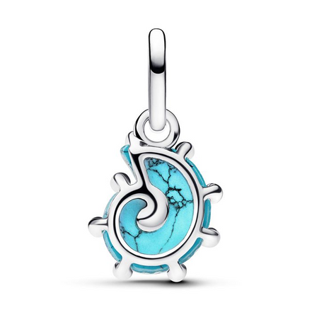Pandora Blue Murano Glass Sea Snail Dangle Charm