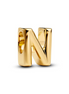 Pandora Letter N Alphabet Gold-Plated Charm