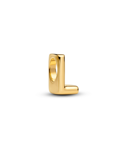Pandora Moments 14K Gold-Plated Letter L Alphabet Charm
