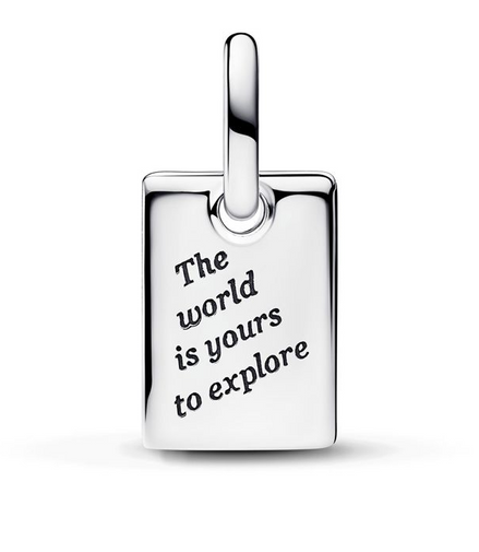Pandora Moments Silver Travel Dangle Charm