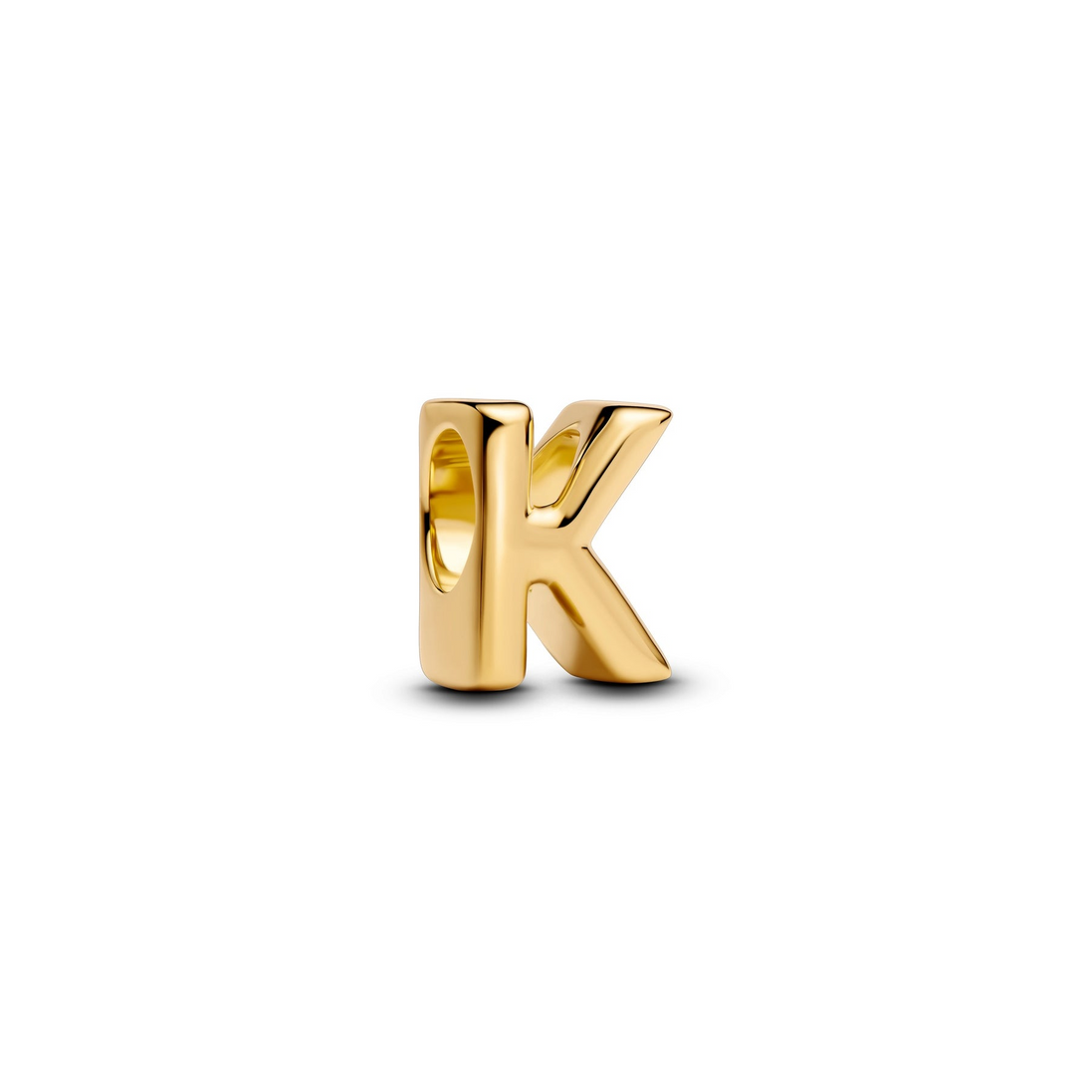 Pandora Moments 14K Gold-Plated Letter K Alphabet Charm