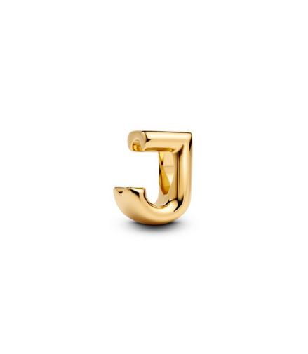 Pandora Moments 14K Gold-Plated Letter J Alphabet Charm