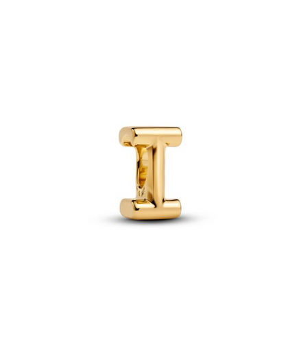 Pandora Moments 14K Gold-Plated Letter I Alphabet Charm