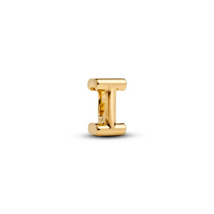Pandora Letter I Alphabet Gold-Plated Charm