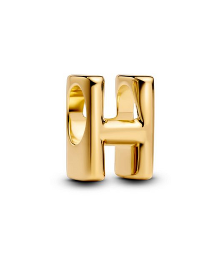 Pandora Moments 14K Gold-Plated Letter H Alphabet Charm