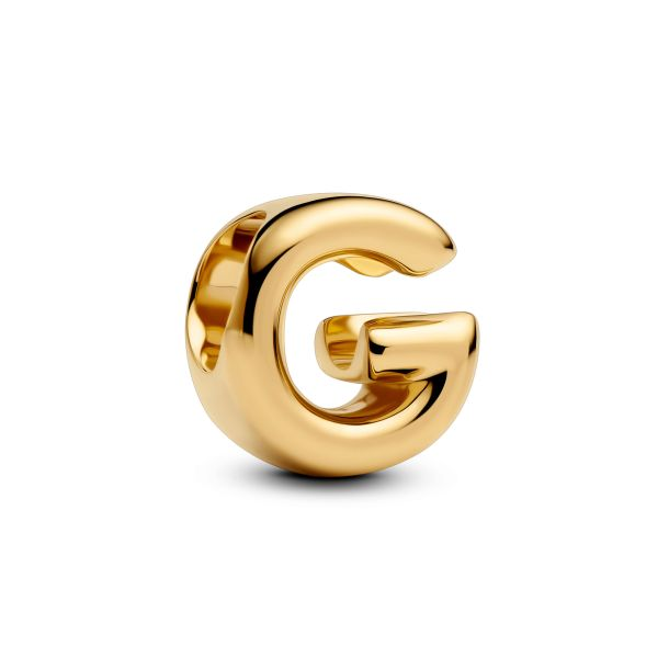 Pandora Letter G Alphabet Gold-Plated Charm