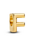Pandora Letter F Alphabet Gold-Plated Charm