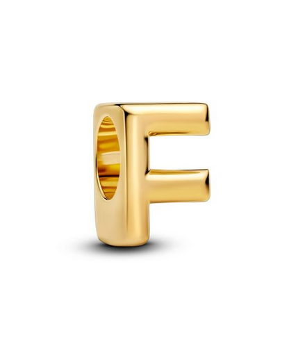 Pandora Moments 14K Gold-Plated Letter F Alphabet Charm