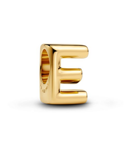 Pandora Moments 14K Gold-Plated Letter E Alphabet Charm